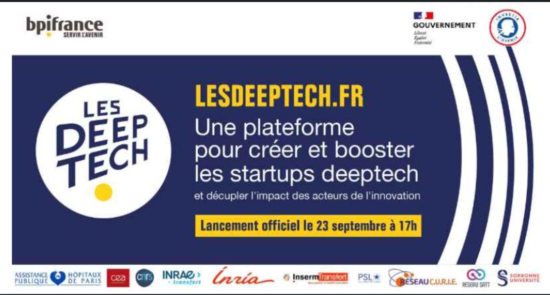 Lancement officiel de la plateforme Lesdeeptech.fr